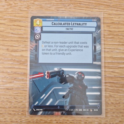 Star Wars Unlimited Calculated Lethality SHD 10/20