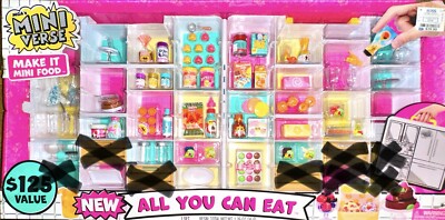 MGA's Miniverse Make It Mini All You Can Eat 93 Piece Set *NO* Drawers
