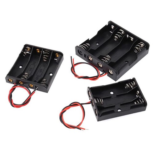 18650/AA/AAA Battery Holder 1/2/3/4/6/8x Cell Case Box With Wire Switch DIY 1PCS - Picture 5 of 30