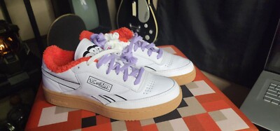 NEW Reebok Club C Revenge TOM AND JERRY DROOPY White Mens Classic SHOES 7