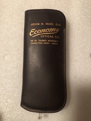 Hamilton Ohio Vintage Eye Glass Case Doctor Optometrist Advertising ...