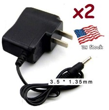 2-Pack 4.2V 0.5A AC/DC Adapter Power Supply for Home Electronics with 3.5x1.35mm