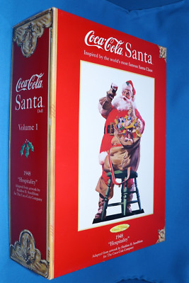 MATTEL COCA COLA  CLASSIC EDITION 1948 HOSPITALITY SANTA DOLL VOLUME 1 NEW INBOX