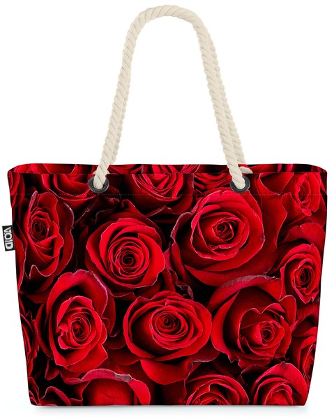 Valentinstag Liebe Rosen Deko Beach Bag Muttertag Valentinstag Elegant Blumen B-image