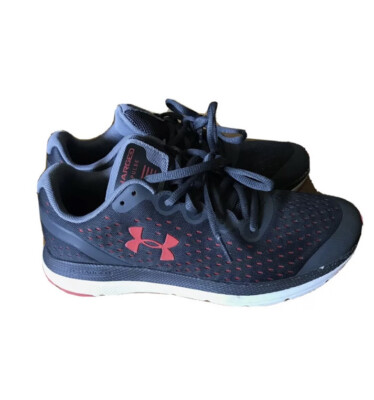 Under Armour UA W Charged Impulse Women's Size 6.5Y Gray Red Running Shoes