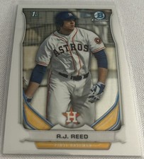 2014 Bowman Chrome Draft Baseball A.J. Reed Houston Astros 1st Bowman #CDP40