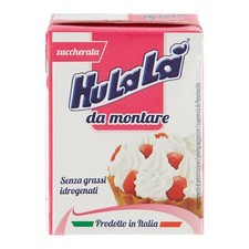 Panna da Montare Zuccherata Hulala' 12 x 200 ml Senza Grassi Idrogenati