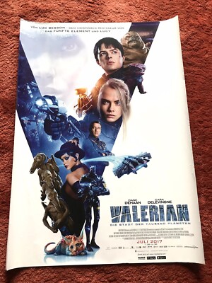 Valerian Kinoplakat Poster A1, Cara Delevingne, Rihanna, Clive Owen