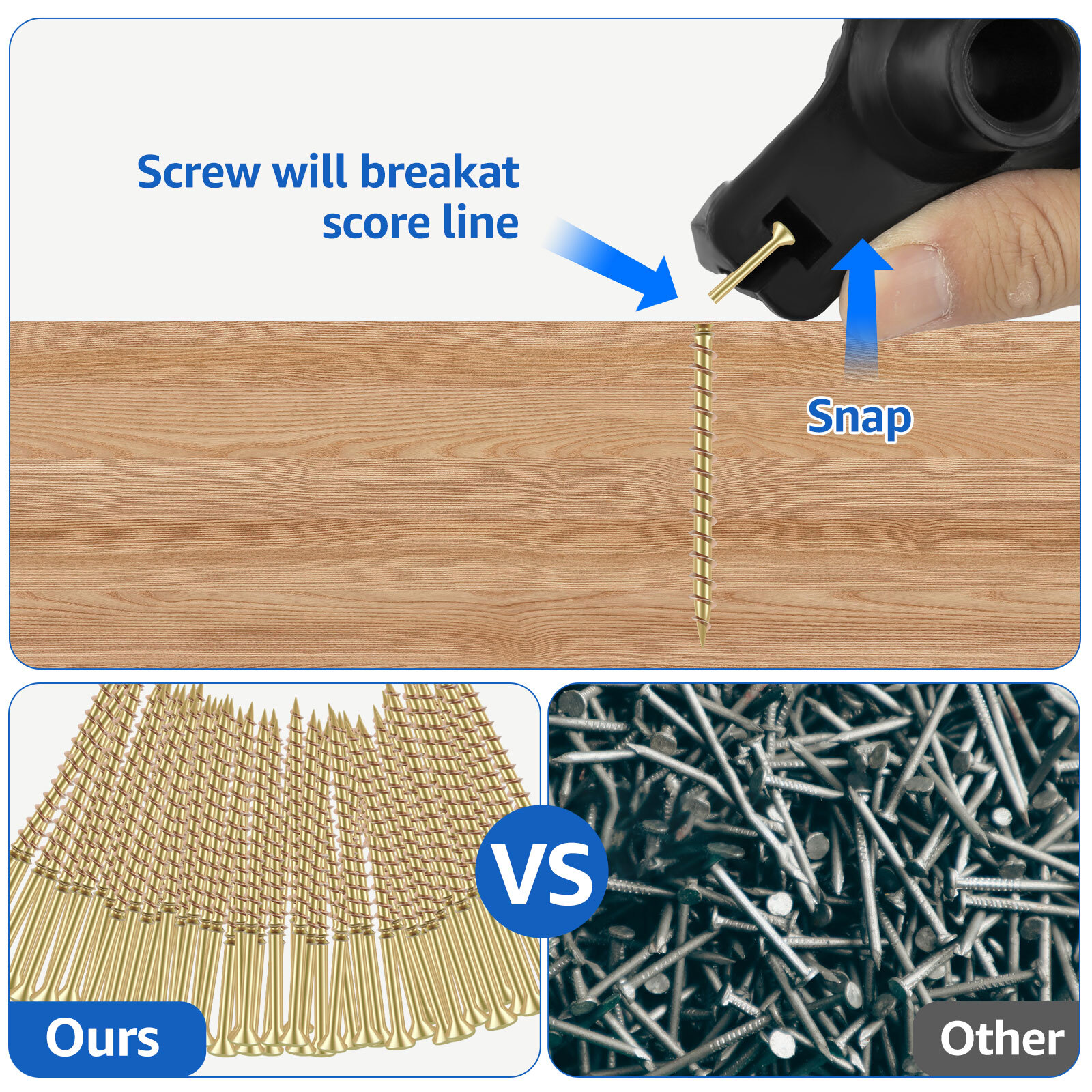 55Pcs Squeaky Floor Repair Steel Eliminate Floor Squeak Screws Deck