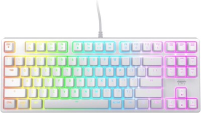 CHERRY XTRFY K4V2 TKL Mechanical Gaming Keyboard Wired MX2A RED Switches (White)