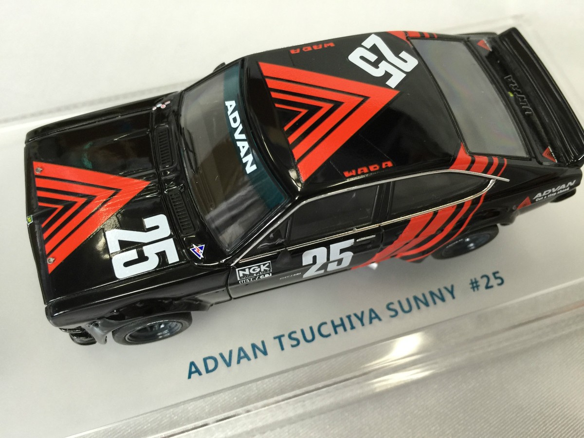 TS ADVAN SUNNY #２５ DATSUN Sunny 1200 TS Advan Wada #25 Cars 1/43 ENIF KB110 A12 Coupe