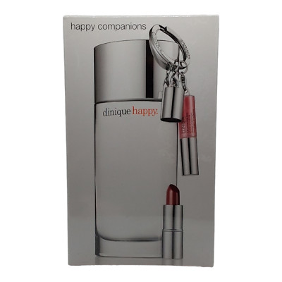 Clinique Happy Gift Set for Women Perfume Lip Plump Lipstick 3.4oz 100ml Sealed