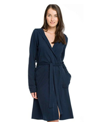 Taubert Hooded Bath Robe Navy UK 14 rrp £58 DH7 JJ 17