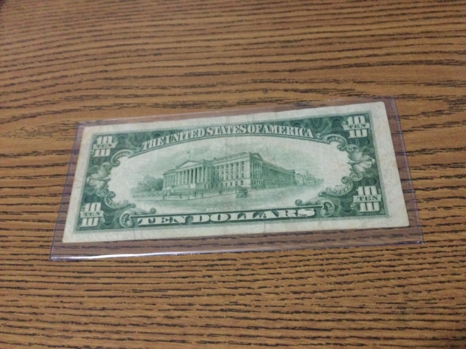 1950-10-dollar-bill-series-e-us-federal-reserve-note-shipped-free-ebay