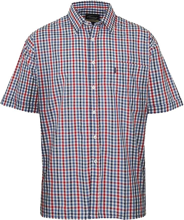 Doncaster Short Sleeve Shirts by Champion in Blue - X Large