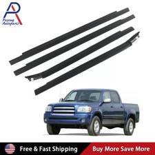 Door Outside Weatherstrip Window Molding Trim For Toyota Tundra Double Cab 00-06