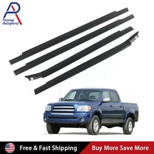 Door Outside Weatherstrip Window Molding Trim For Toyota Tundra Double Cab 00-06