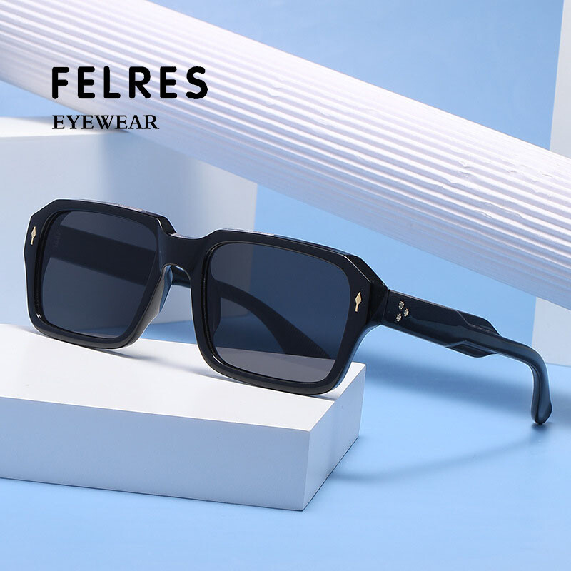 Men Women Square Fashion Sunglasses Retro Outdoor Shade  display picture 2