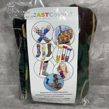 Crutch Cover Crutch Wear by CastCoverz Green Camo 2 Underarm Cover 2 Grip Covers