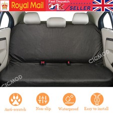 Car Rear Back Seat Cover Pet Dog Van Bench Protector Black Waterproof Universal