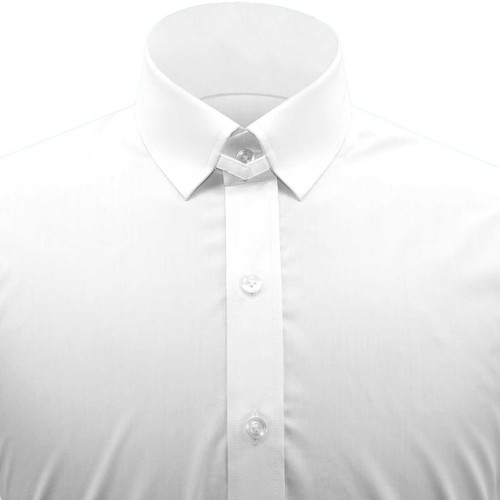 collarless dress shirt zara Zara Man Collarless Slim Fit Mens Button Up Casual S/S Blue Shirt Size XL