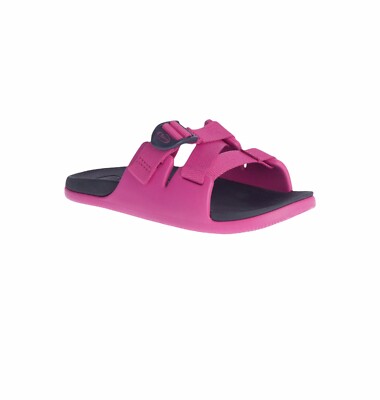 NIB Chaco Chillos Kids Girls Slide Sandals Magenta Adjustable Youth Size 1M New