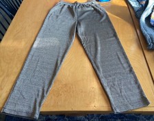 RARE VINTAGE 1980s Made in USA Gold Fun Relaxed Shiny Knit Pants Women's Size 12