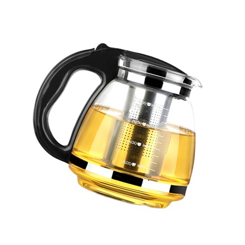 Robuste Teekanne mit Feinmaschigem Siebeinsatz 2 Liter Ideal für Tee - Bild 6 von 11