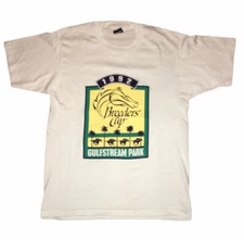 Vintage 1992 Single Stitch Screen Stars Breeders Cup Horse Racing T Shirt Sz XL