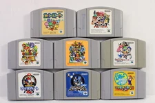 Lot 8 Japanese N64 Smash Bros Yoshi Story Mario Kart Tennis Party 1 3 Star Twins