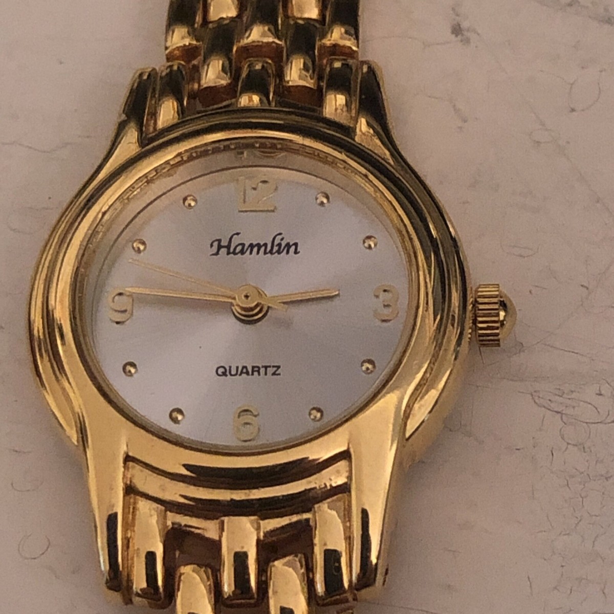 Hamlin bracelet cream-gold quartz ladies watch. Time & Tru Women main image 3