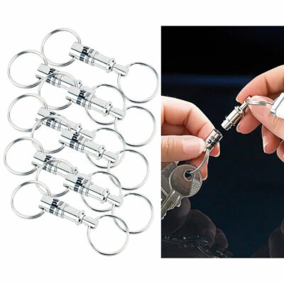 SEMPTEC URBAN SURVIVAL TECHNOLOGY Semptec 8er-Set Metall-Schlüsselanhänger mit schnellem Easyclip-Mechanismus