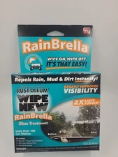 **Rust-Oleum Wipe New RainBrella Windshield Glass Treatment Kit AS SEEN ON TV**