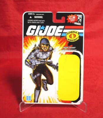 GI Joe 25th Anniversary Card Back File Card Major Bludd v8 2008 Cardback 