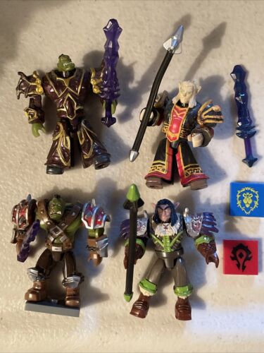 Mega Bloks World Of Warcraft Orc Hoarde Elf WoW Mini Figure Accessory Lot Toys