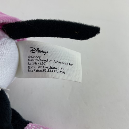 Disney Junior Minnie Mouse Plush Stuffed Animal Plush Pink Dress Polka Dot New - Picture 7 of 8