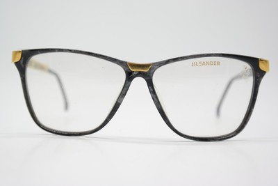 Vintage Brille JIL SANDER 208 Mehrfarbig Gold Oval Brillengestell eyeglasses