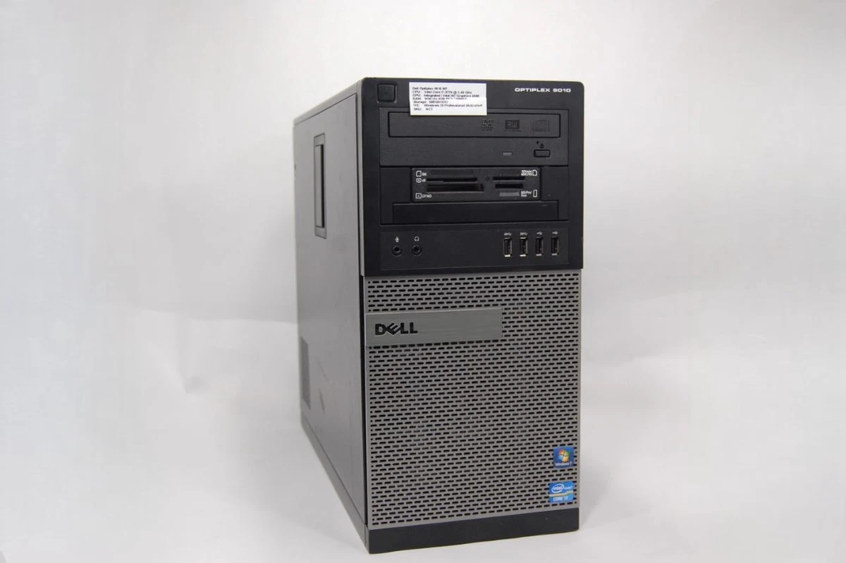 Dell Optiplex 9010 MT Core i7-3770 3.4GHz 8GB RAM 500GB HD Windows 10 Pro