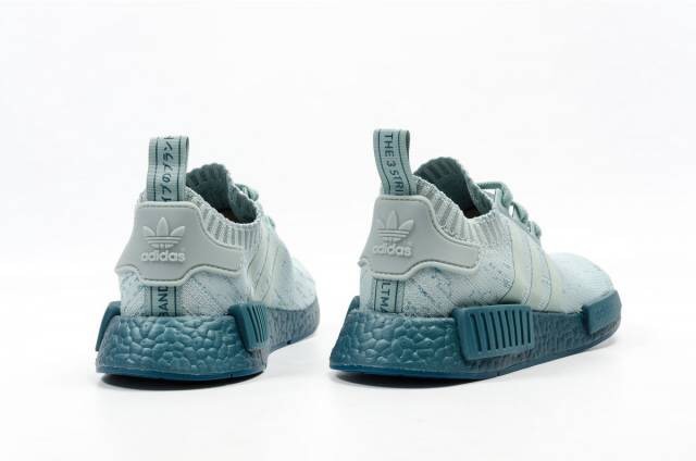 Womens Adidas NMD R1 W PK Tactile Green Sea Crystal Blue Primeknit CG3601  Sz 7.5 | eBay