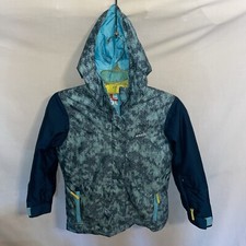 Wedze Youth Snowboard Jacket Size 10 Years Blue Mottled Athleisure Active Winter