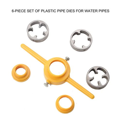 Pipe Threader Plumbing Tool Kit,Pipe Round Die Manual Hand Tool Threading - Picture 6 of 11
