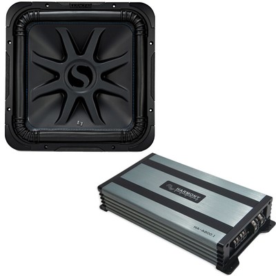 Kicker 44L7S154 Solo-Baric 15'' Sub  L7 Dual 4 Ohm Includes HA-A800.1 Mono Amp