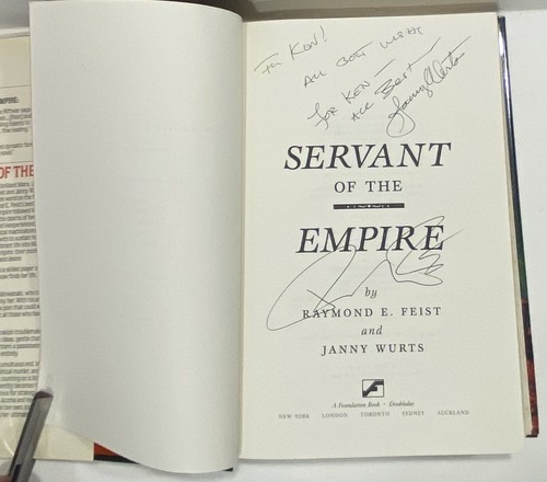 2X & 3X SIGNED REVIEW DAUGHTER, SERVANT, MISTRESS of the EMPIRE  RAYMOND FEIST!! - Picture 9 of 20
