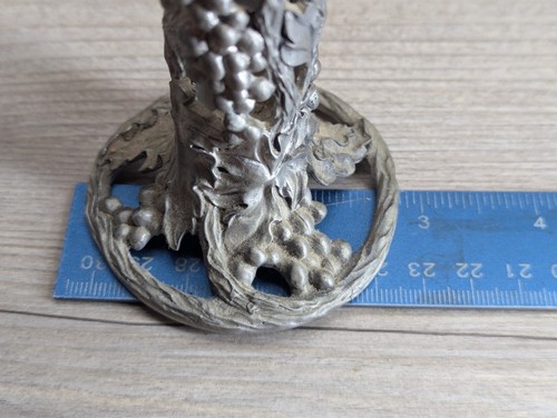 3" Candle Stick / Holder Grapes Set 2 1992 Seagull St Lucia WI Etain Pewter Zinn - Picture 13 of 15