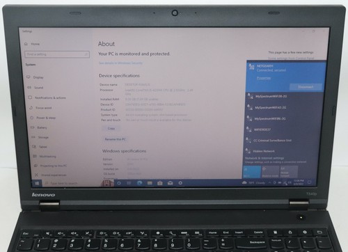 Lenovo ThinkPad T540p|Core i5@2.50 GHz|8GB RAM|500GB HDD|WIN10. PROF|Webcam - Picture 8 of 12
