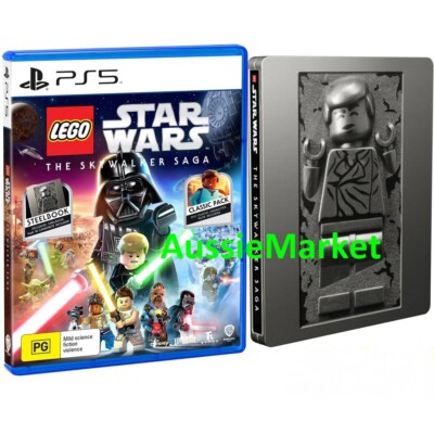1 x lego star wars the skywalker saga carbonite steelbook ps5 game new in box