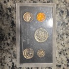 US Mint Set 5 Coins Plastic Holder Lincoln Cent+Nickel+Dime+Quarter+Half UNC — photo 2