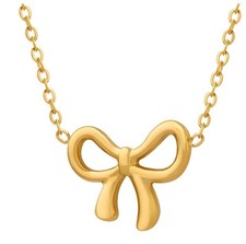 18k Gold-Plated Stainless Steel Necklace Lux Jewerly, Waterproof Hypoallergenic