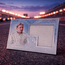 Mika Häkkinen Topps Eccellenza Formel 1 Memorabilia Patch Karte 85/99 limitiert