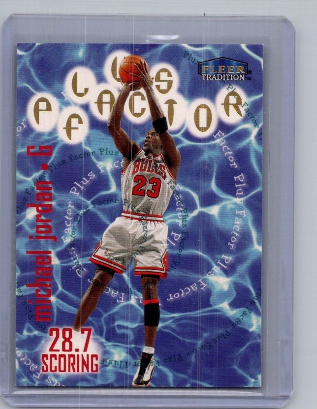 1998-99 Fleer Tradition - Plus Factor Michael Jordan #142